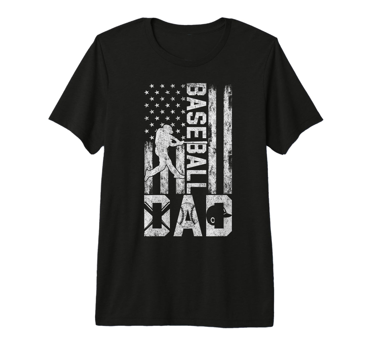 Baseball Us Flag Baseball Dad Player T-Shirt - Fun Novelty Design Unisex - T-Shirt, Sweatshirt, Hoodie