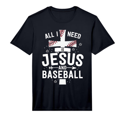 I Need Jesus And Baseball Christian T-Shirt - Streetwear Style for Adults - T-Shirt, Sweatshirt, Hoodie