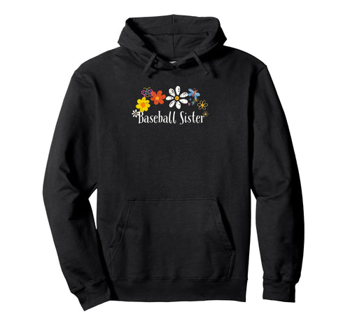 Floral Artwork Art Baseball Sister Hoodie - Graphic Print for Adults - T-Shirt, Sweatshirt, Hoodie