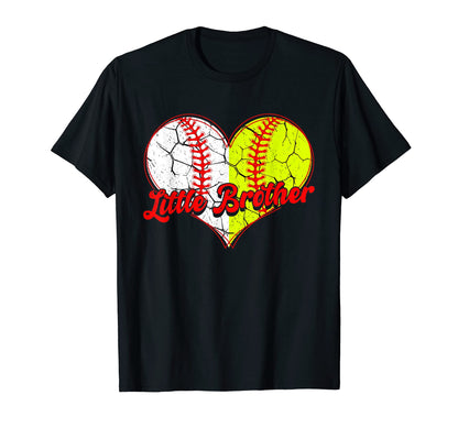 Softball Baseball Little Brother T-Shirt - Streetwear Style Men Women - T-Shirt, Sweatshirt, Hoodie