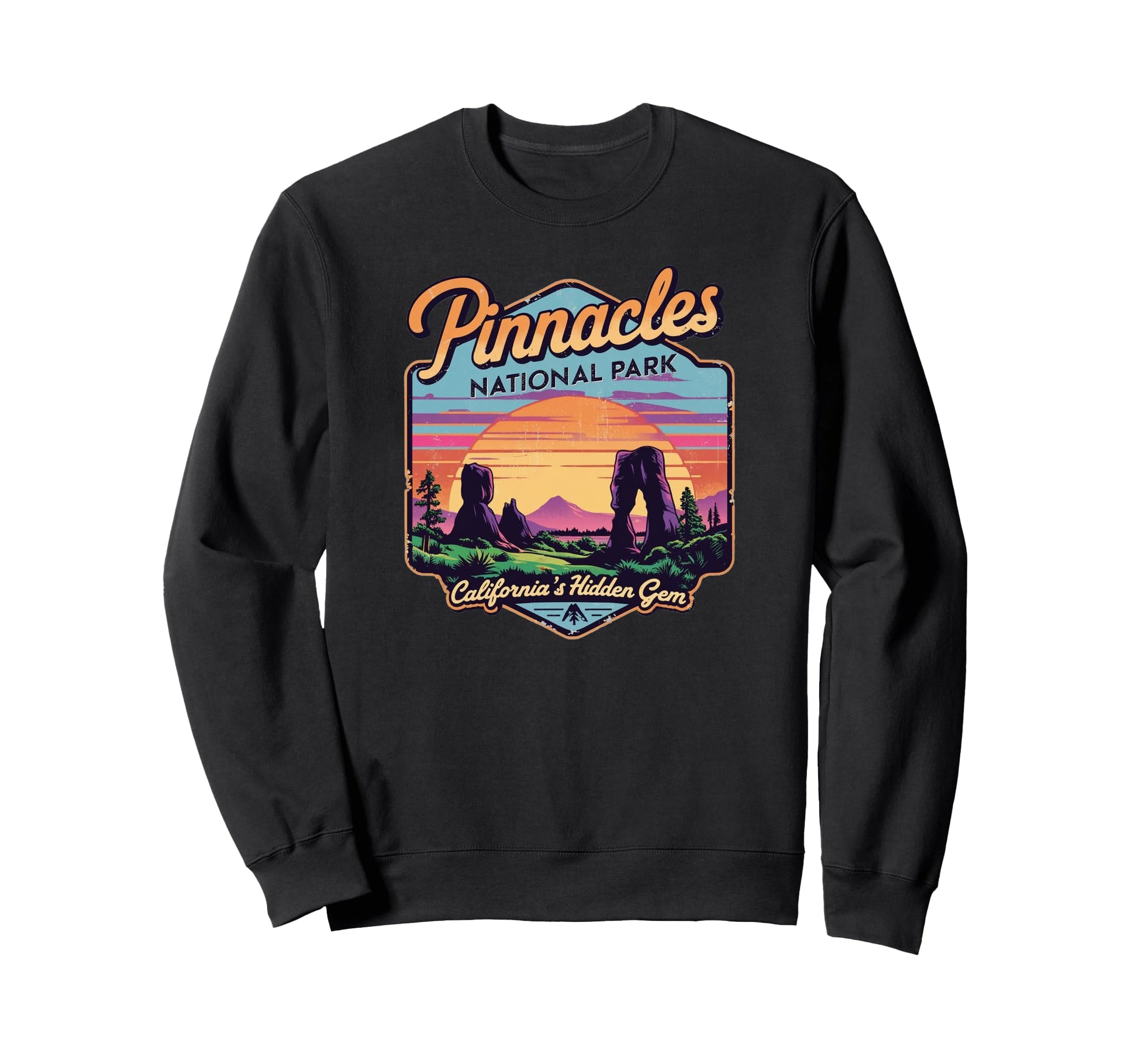 Pinnacles National Park California Sweatshirt - Unique Graphic for Adults - T-Shirt, Sweatshirt, Hoodie