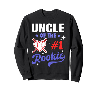 Uncle Rookie 1St Baseball Sweatshirt - Minimalist Print for Adults - T-Shirt, Sweatshirt, Hoodie