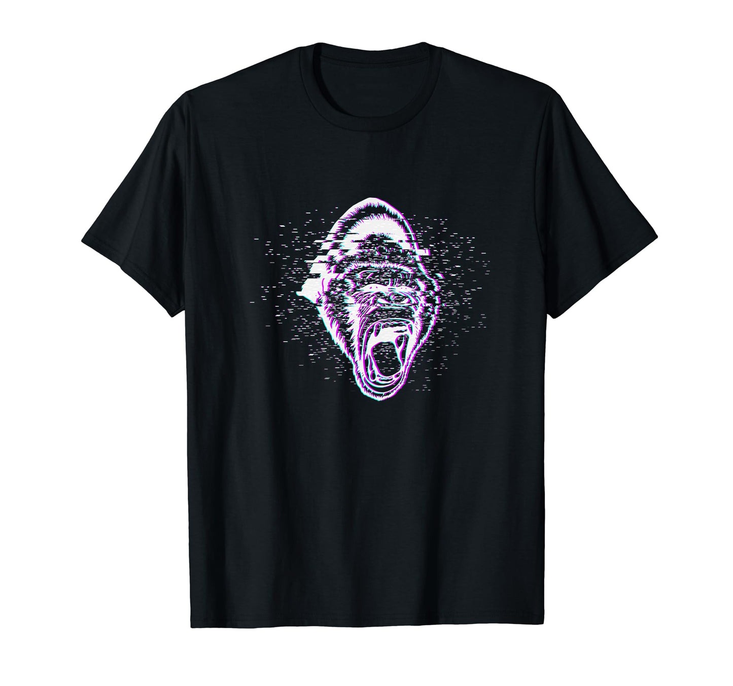 Angry Pixely Pixelated Gorilla T-Shirt - Aesthetic Graphic for Adults - T-Shirt, Sweatshirt, Hoodie