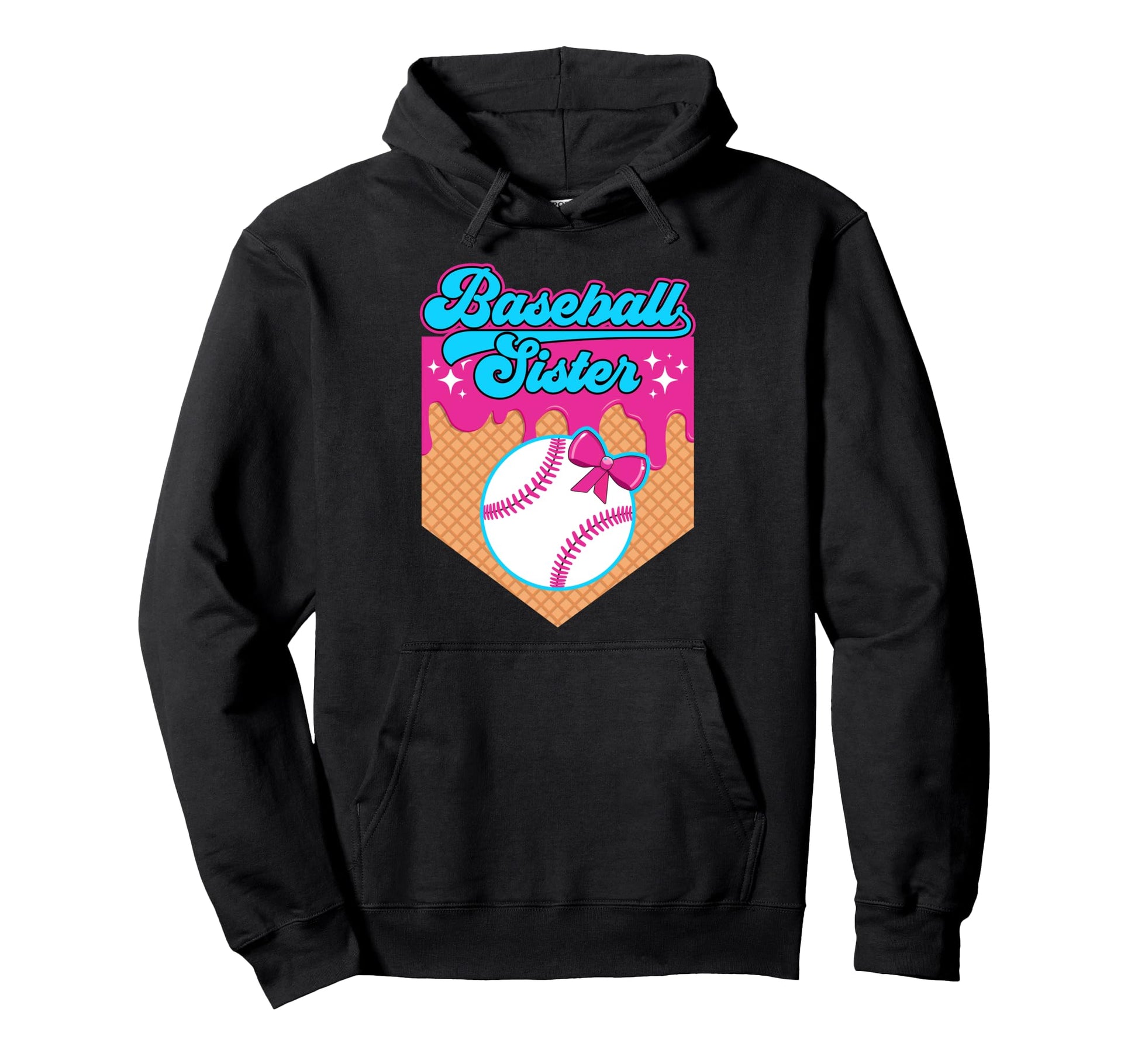Baseball Sister Drip Baseball Players Sister Hoodie - Graphic Print Unisex - T-Shirt, Sweatshirt, Hoodie