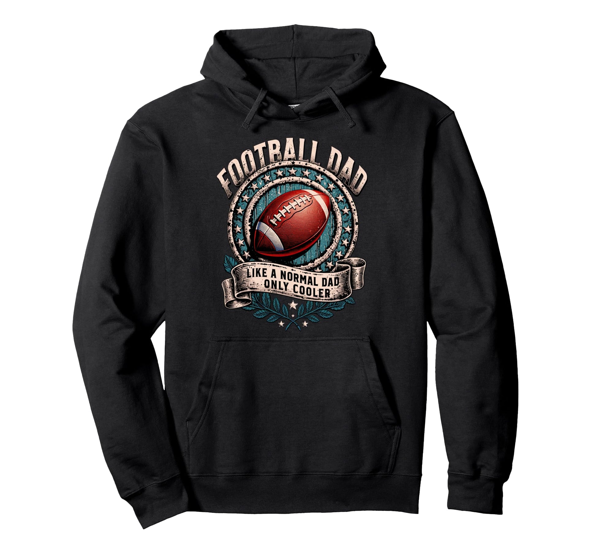 Like Normal Dad Football Dad Hoodie - Aesthetic Graphic Unisex - T-Shirt, Sweatshirt, Hoodie