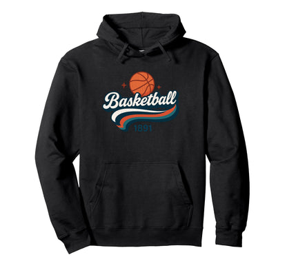 Basketball 1891 Varsity Sports Hoodie - Trendy Graphic Unisex - T-Shirt, Sweatshirt, Hoodie