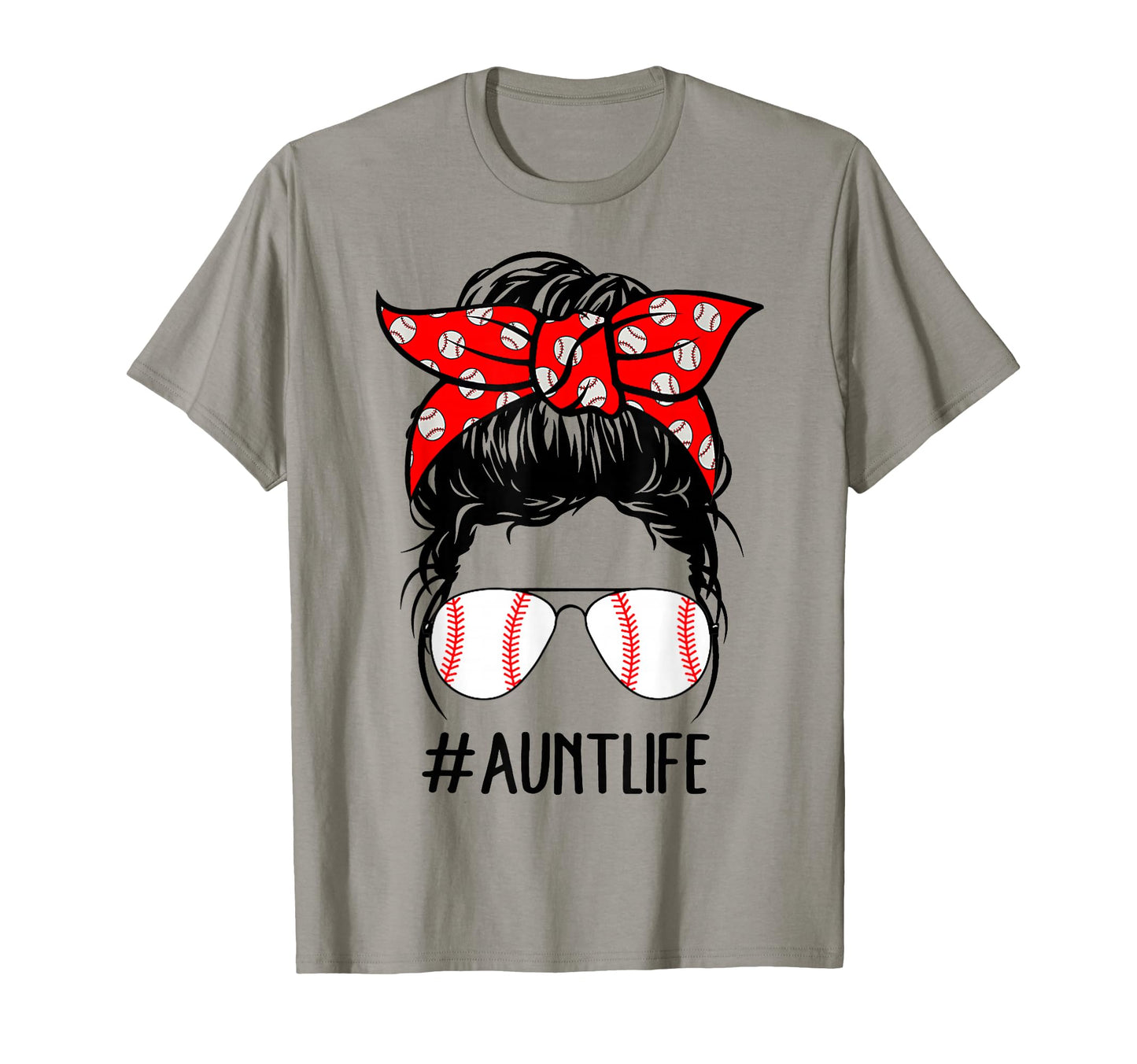 Aunt Life Baseball Softball T-Shirt - Fun Novelty Design for Adults - T-Shirt, Sweatshirt, Hoodie