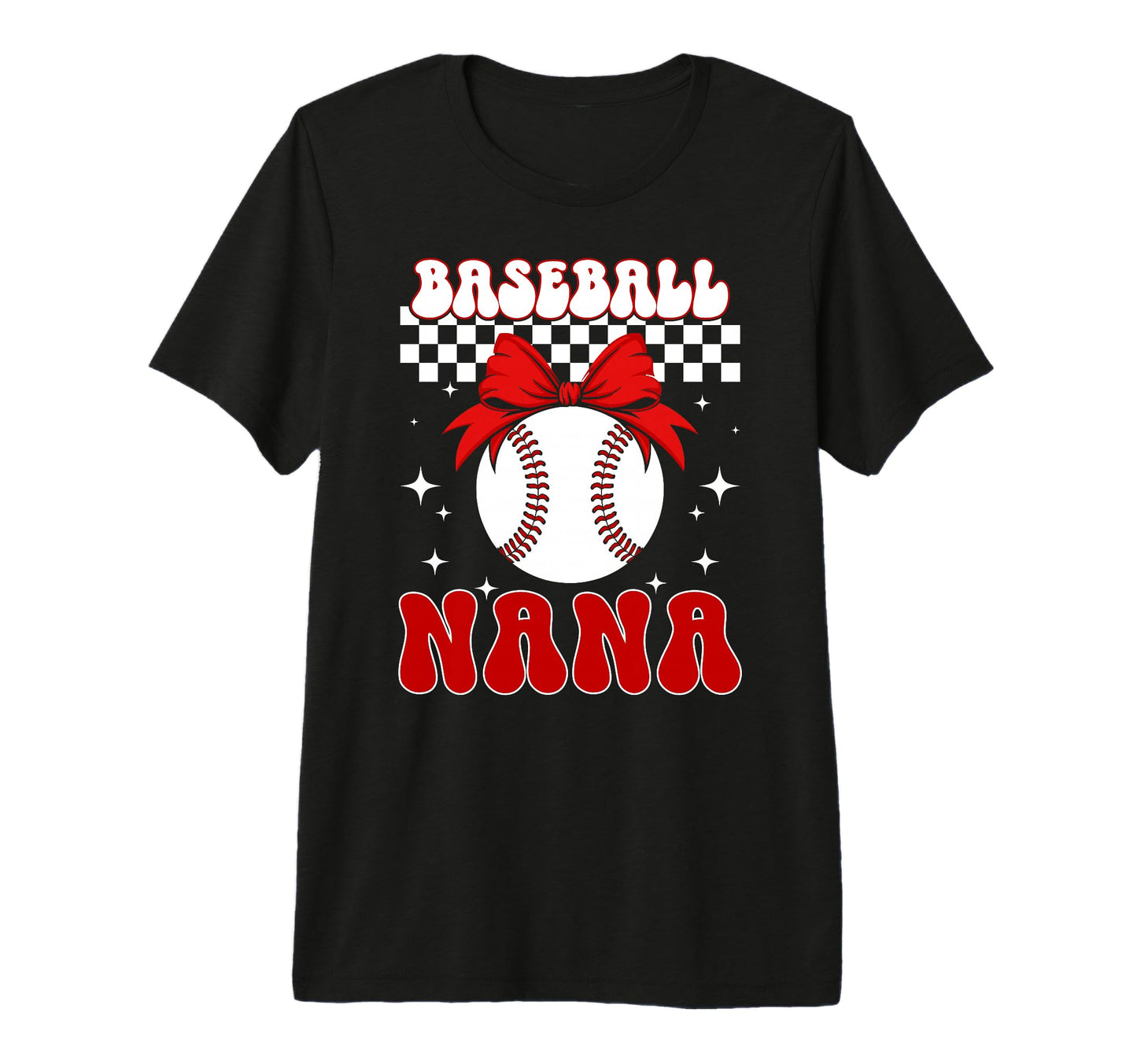 Baseball Nana Coquette Nana Baseball T-Shirt - Custom Art Print for Adults - T-Shirt, Sweatshirt, Hoodie