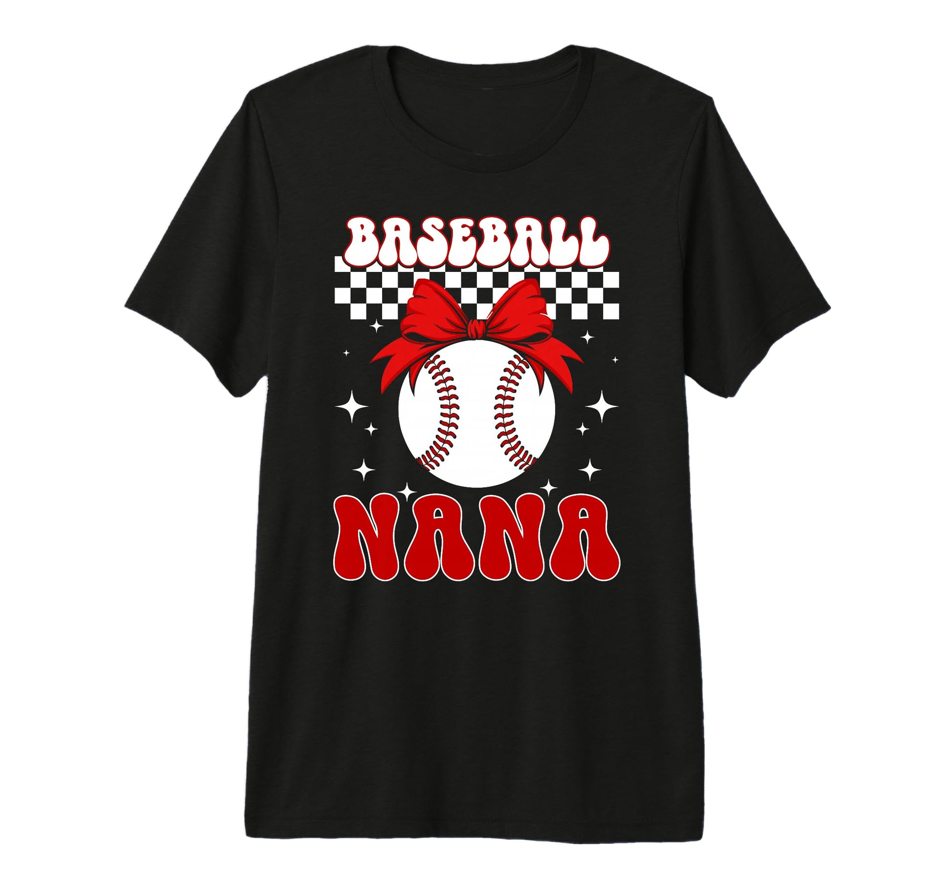 Baseball Nana Coquette Nana Baseball T-Shirt - Custom Art Print for Adults - T-Shirt, Sweatshirt, Hoodie