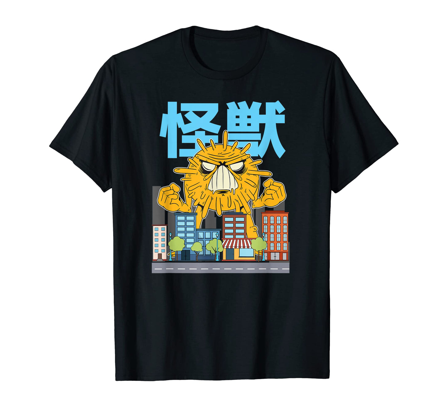 Anime Monster Manga Kanji Grunge T-Shirt - Casual Everyday Wear Men Women - T-Shirt, Sweatshirt, Hoodie