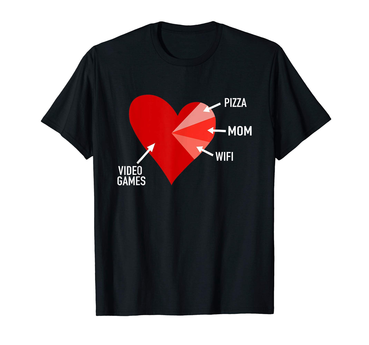 Video Game Hearts Funny Gamer T-Shirt - Casual Everyday Wear for Adults - T-Shirt, Sweatshirt, Hoodie