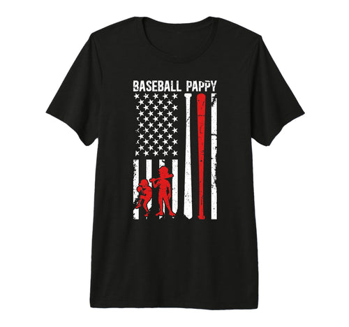 Mens Baseball Pappy Grandpa Us Flag T-Shirt - Aesthetic Graphic Unisex - T-Shirt, Sweatshirt, Hoodie