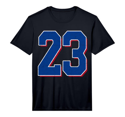 Number 23 Numbered Uniform Sports T-Shirt - Minimalist Print for Adults - T-Shirt, Sweatshirt, Hoodie