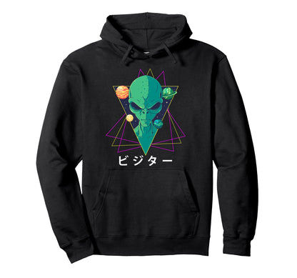 Aesthetic Alien Vaporwave Pastel Hoodie - Aesthetic Graphic for Adults - T-Shirt, Sweatshirt, Hoodie