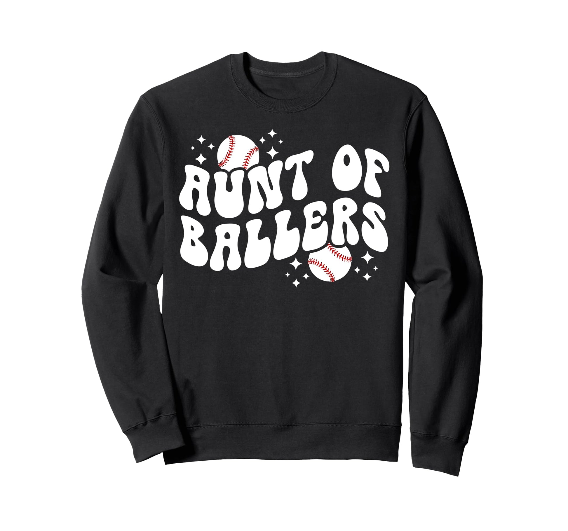 Aunt Ballers Baseball Aunt Baseball Sweatshirt - Custom Art Print Unisex - T-Shirt, Sweatshirt, Hoodie