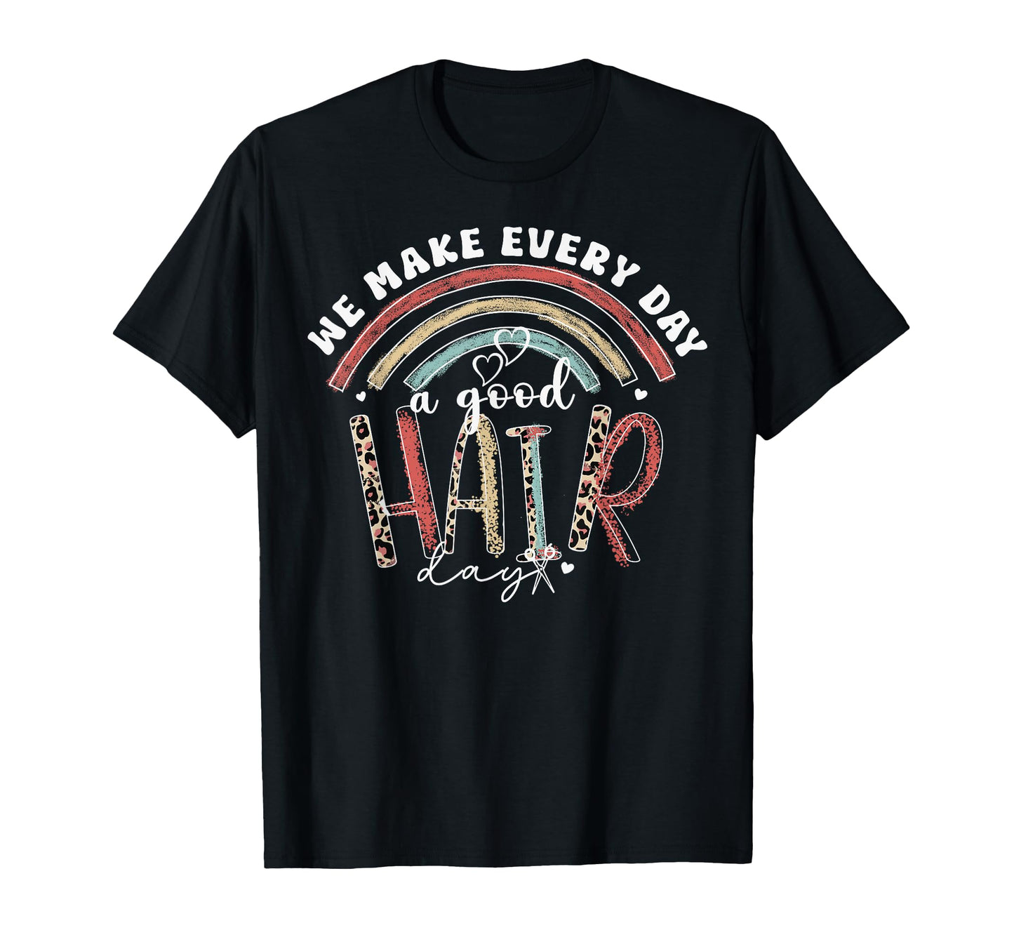 Hair Stylist Barber Salon Rainbow T-Shirt - Streetwear Style for Adults - T-Shirt, Sweatshirt, Hoodie