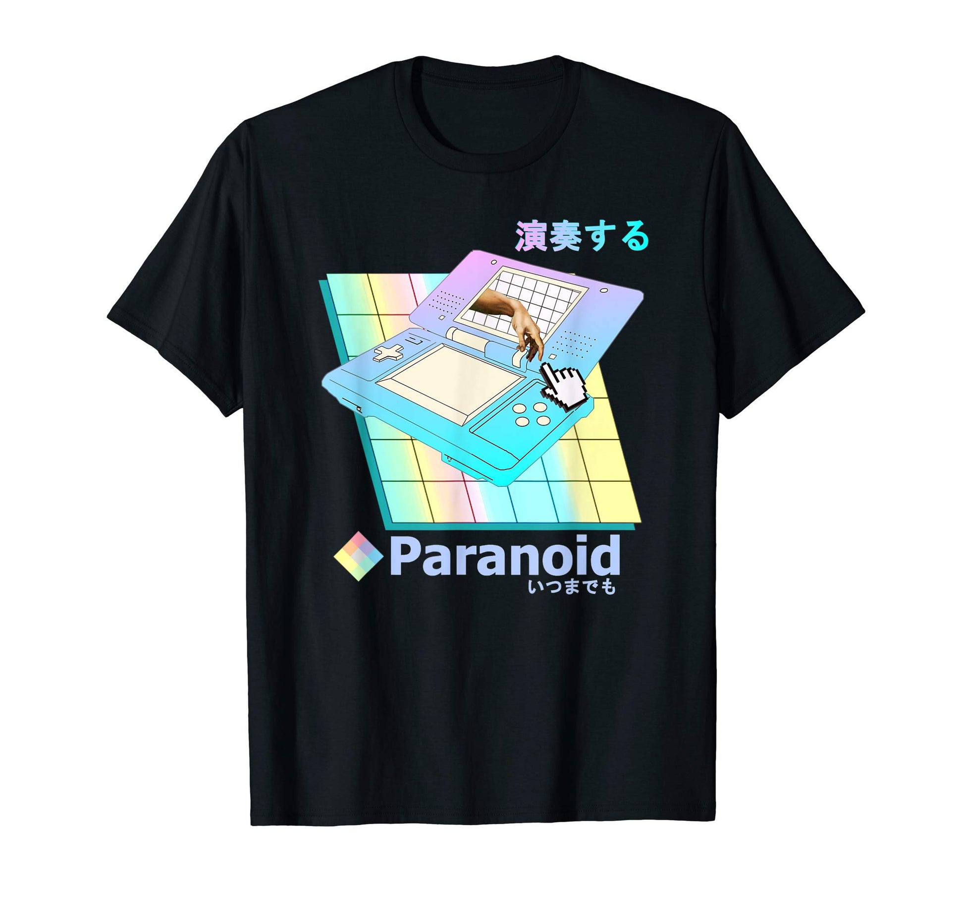 Paranoid Vaporwave Aesthetic Play Forever T-Shirt - Novelty Apparel Unisex - T-Shirt, Sweatshirt, Hoodie