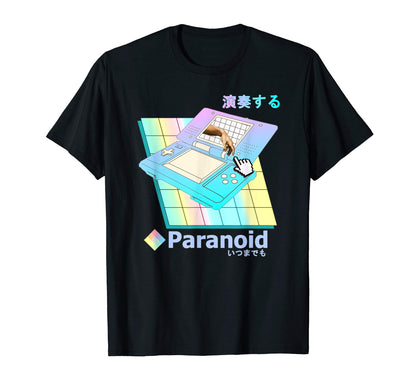 Paranoid Vaporwave Aesthetic Play Forever T-Shirt - Novelty Apparel Unisex - T-Shirt, Sweatshirt, Hoodie