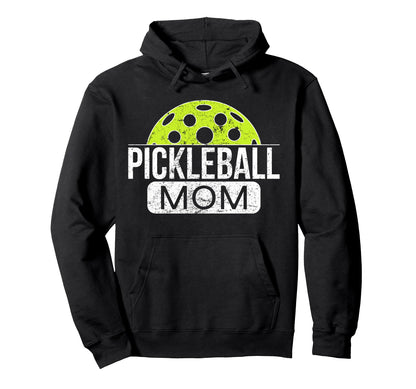 Pickleball Mom Game Day Player Open Hoodie - Fun Novelty Design Men Women - T-Shirt, Sweatshirt, Hoodie