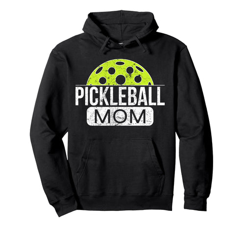 Pickleball Mom Game Day Player Open Hoodie - Fun Novelty Design Men Women - T-Shirt, Sweatshirt, Hoodie