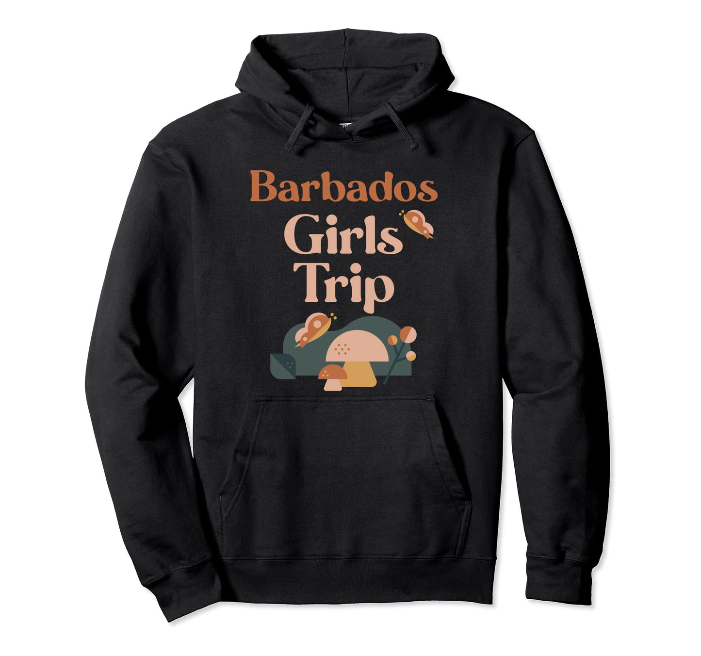Barbados Trip Matching Group Groovy Boho Hoodie - Graphic Print Men Women - T-Shirt, Sweatshirt, Hoodie