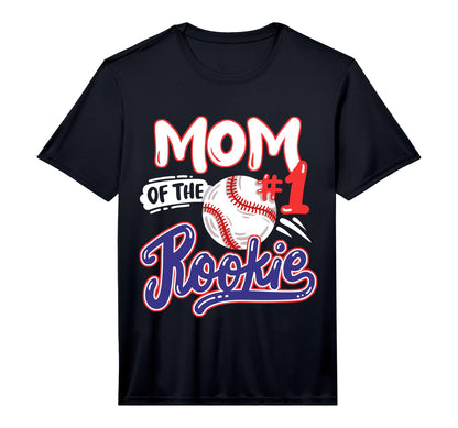 Mom Rookie 1St Baseball Birthday T-Shirt - Casual Everyday Wear for Adults - T-Shirt, Sweatshirt, Hoodie