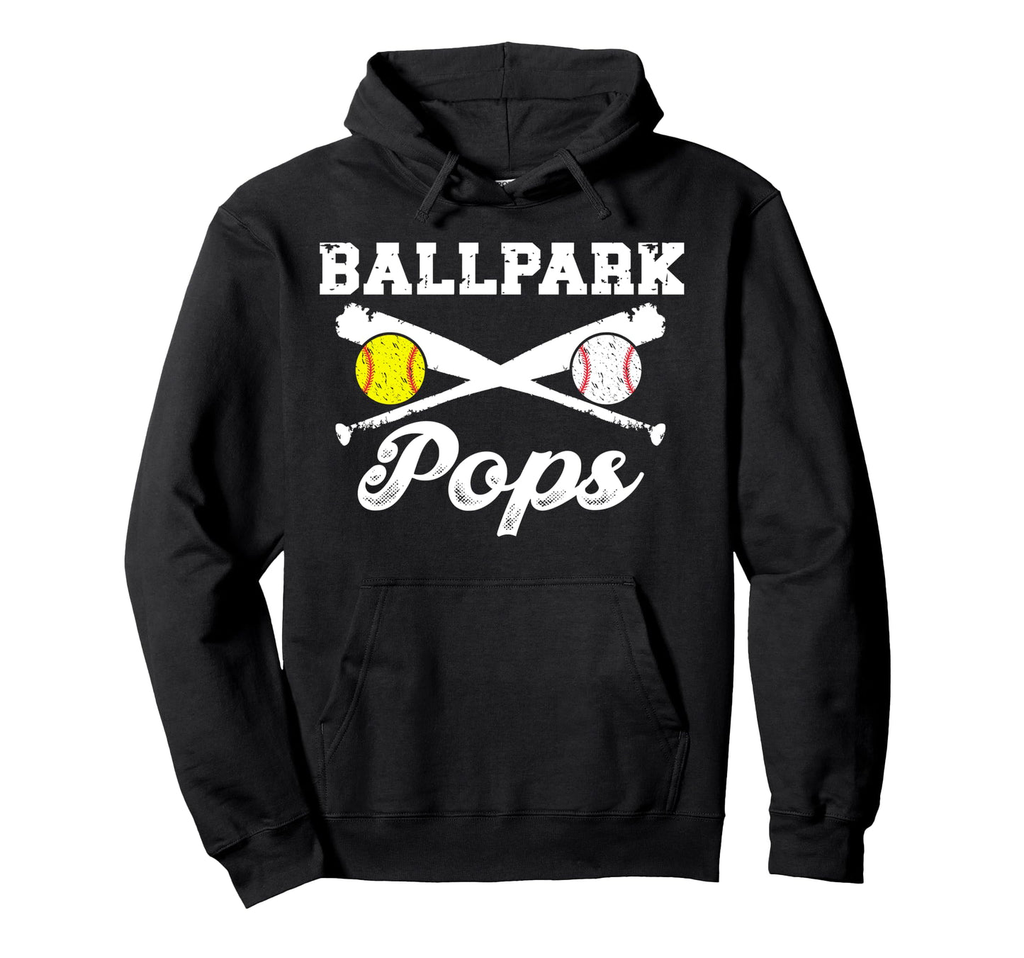 Ballpark Pops Softball Baseball Pops Hoodie - Aesthetic Graphic Unisex - T-Shirt, Sweatshirt, Hoodie