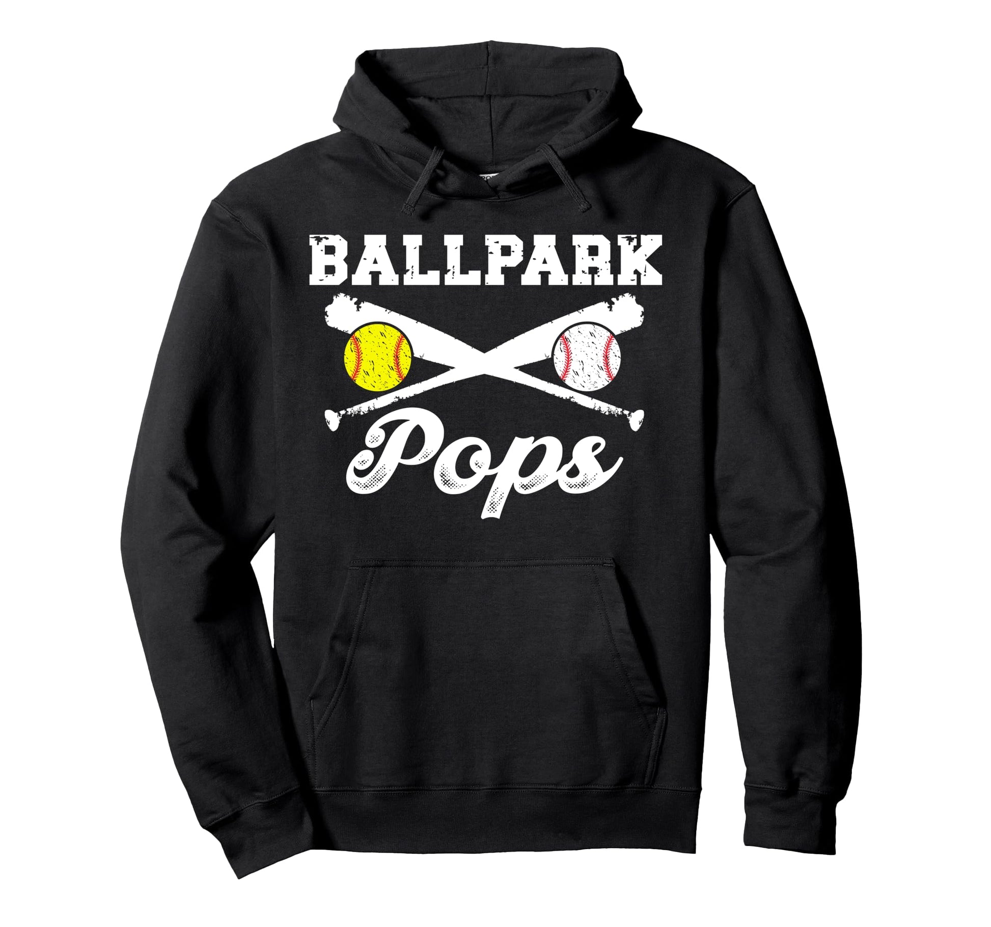 Ballpark Pops Softball Baseball Pops Hoodie - Aesthetic Graphic Unisex - T-Shirt, Sweatshirt, Hoodie
