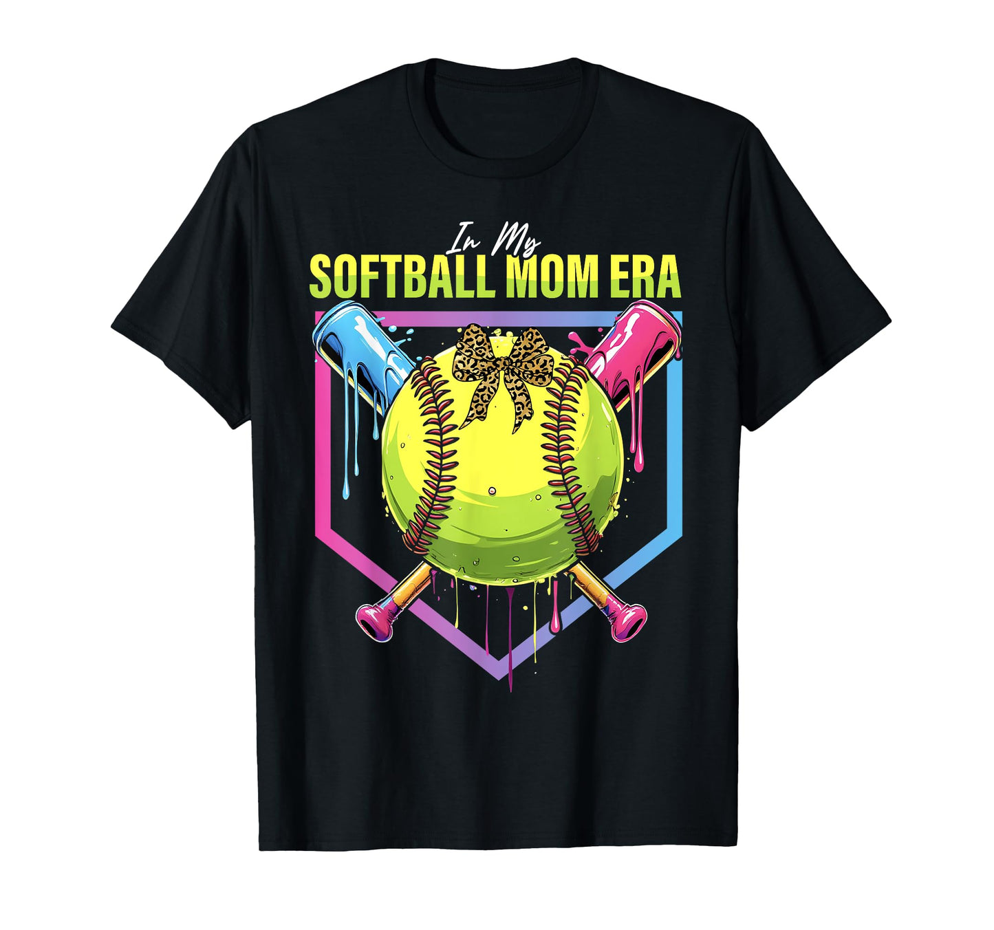 Softball Drip My Softball Mom Era T-Shirt - Novelty Apparel Unisex - T-Shirt, Sweatshirt, Hoodie