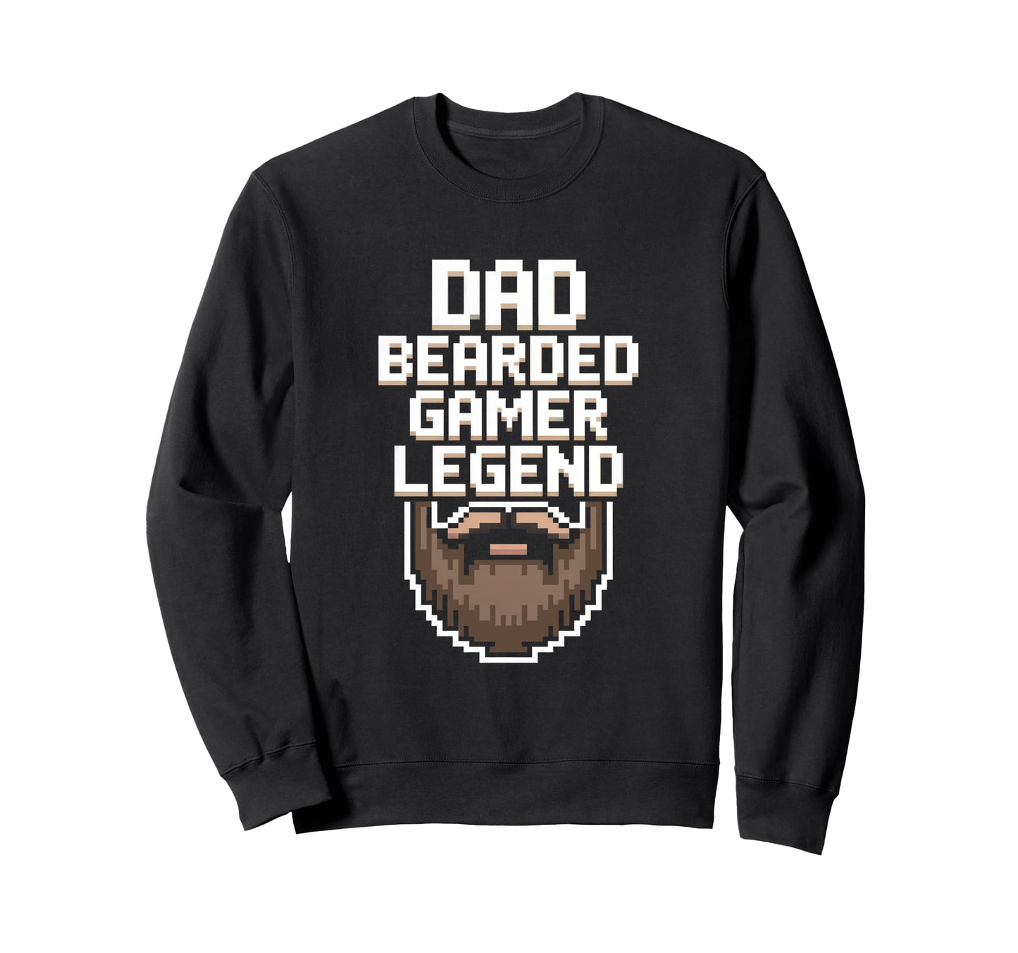Funny Gamer Bearded Dad Gaming Sweatshirt - Aesthetic Graphic Men Women - T-Shirt, Sweatshirt, Hoodie