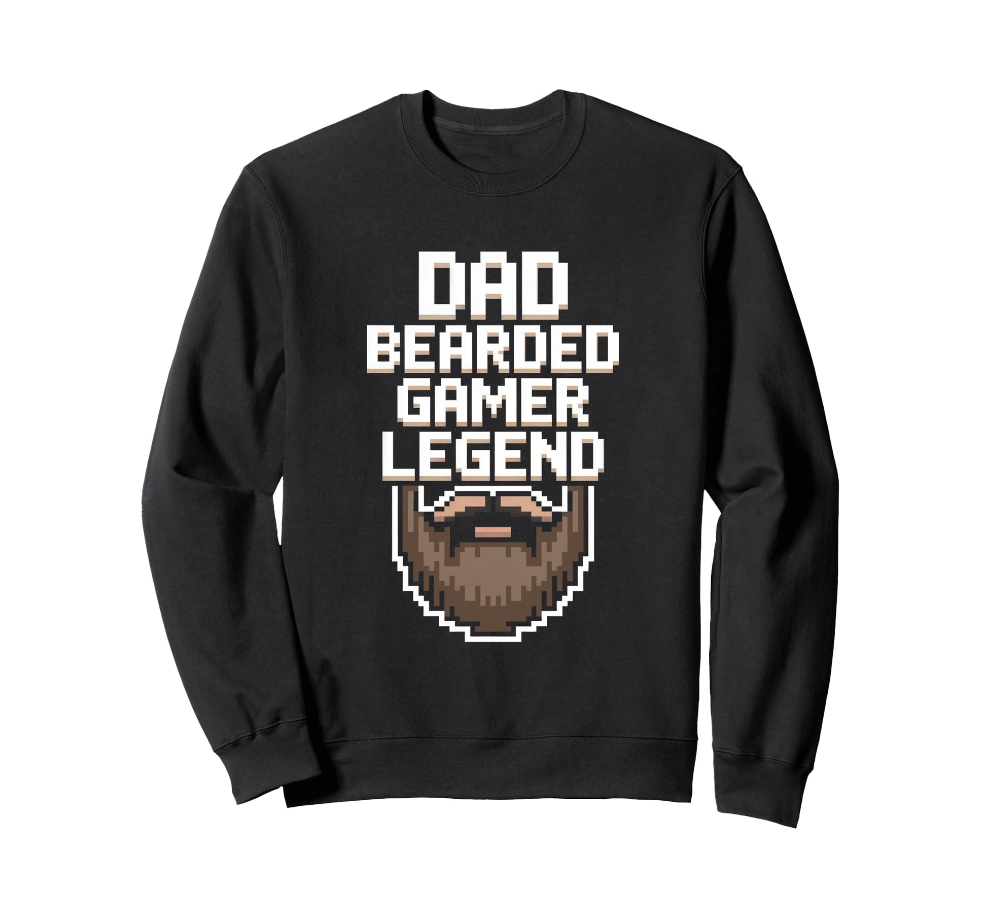 Funny Gamer Bearded Dad Gaming Sweatshirt - Aesthetic Graphic Men Women - T-Shirt, Sweatshirt, Hoodie