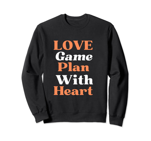 Heart Gamer Valentines Day Love Light Sweatshirt - Minimalist Print Unisex - T-Shirt, Sweatshirt, Hoodie