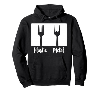 Plastic Metal Rock N Roll Rock Music Hoodie - Graphic Print Men Women - T-Shirt, Sweatshirt, Hoodie