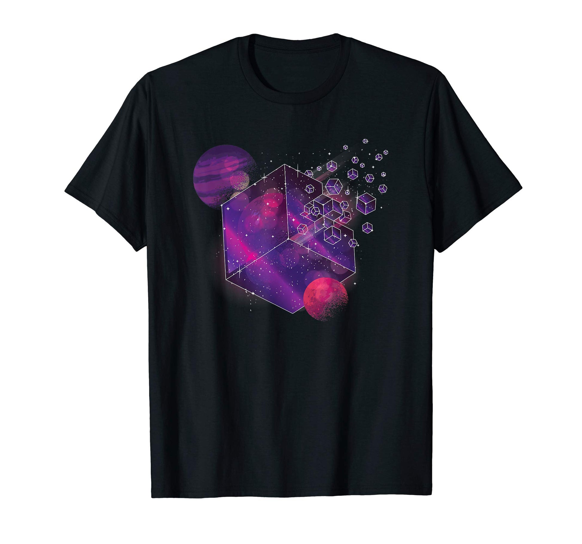 Polygonal Space Vaporwave Aesthetic T-Shirt - Unique Graphic Unisex - T-Shirt, Sweatshirt, Hoodie