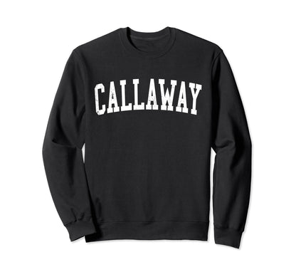 Callaway Fl Distressed White Varsity Sweatshirt - Graphic Print Men Women - T-Shirt, Sweatshirt, Hoodie