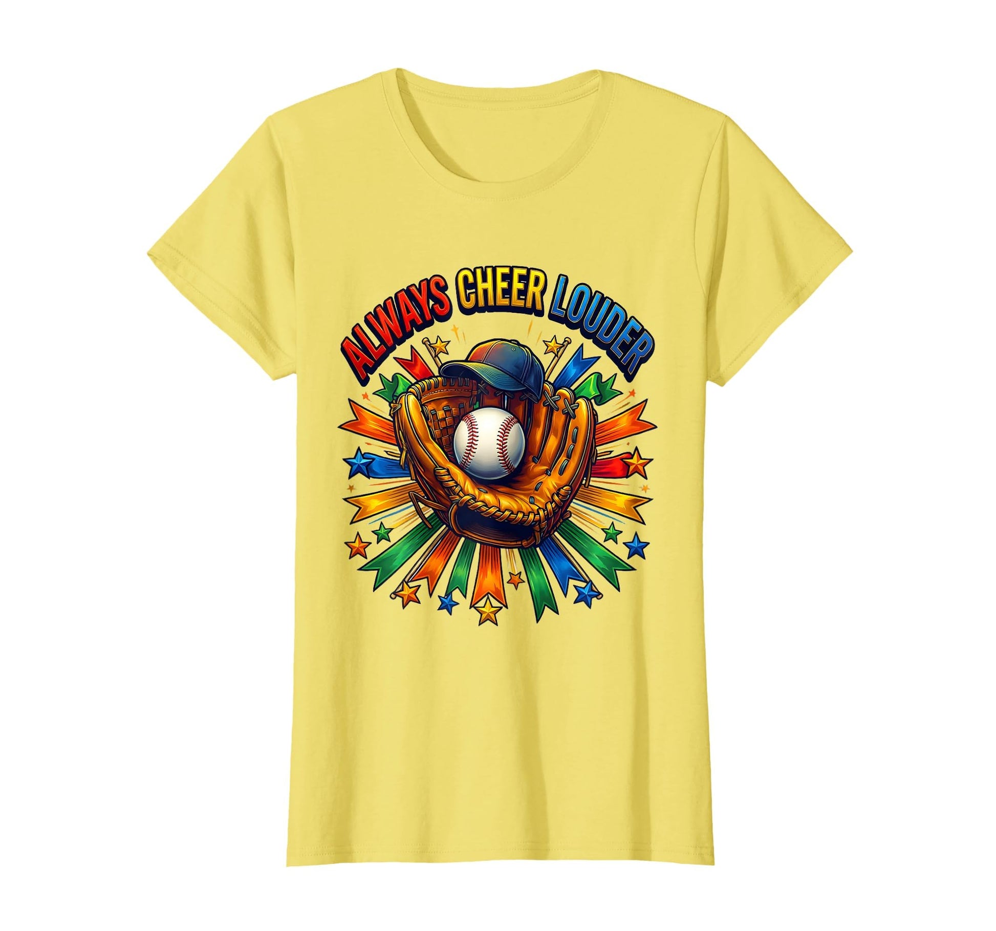 Always Cheer Louder Baseball Dad T-Shirt - Casual Everyday Wear Men Women - T-Shirt, Sweatshirt, Hoodie