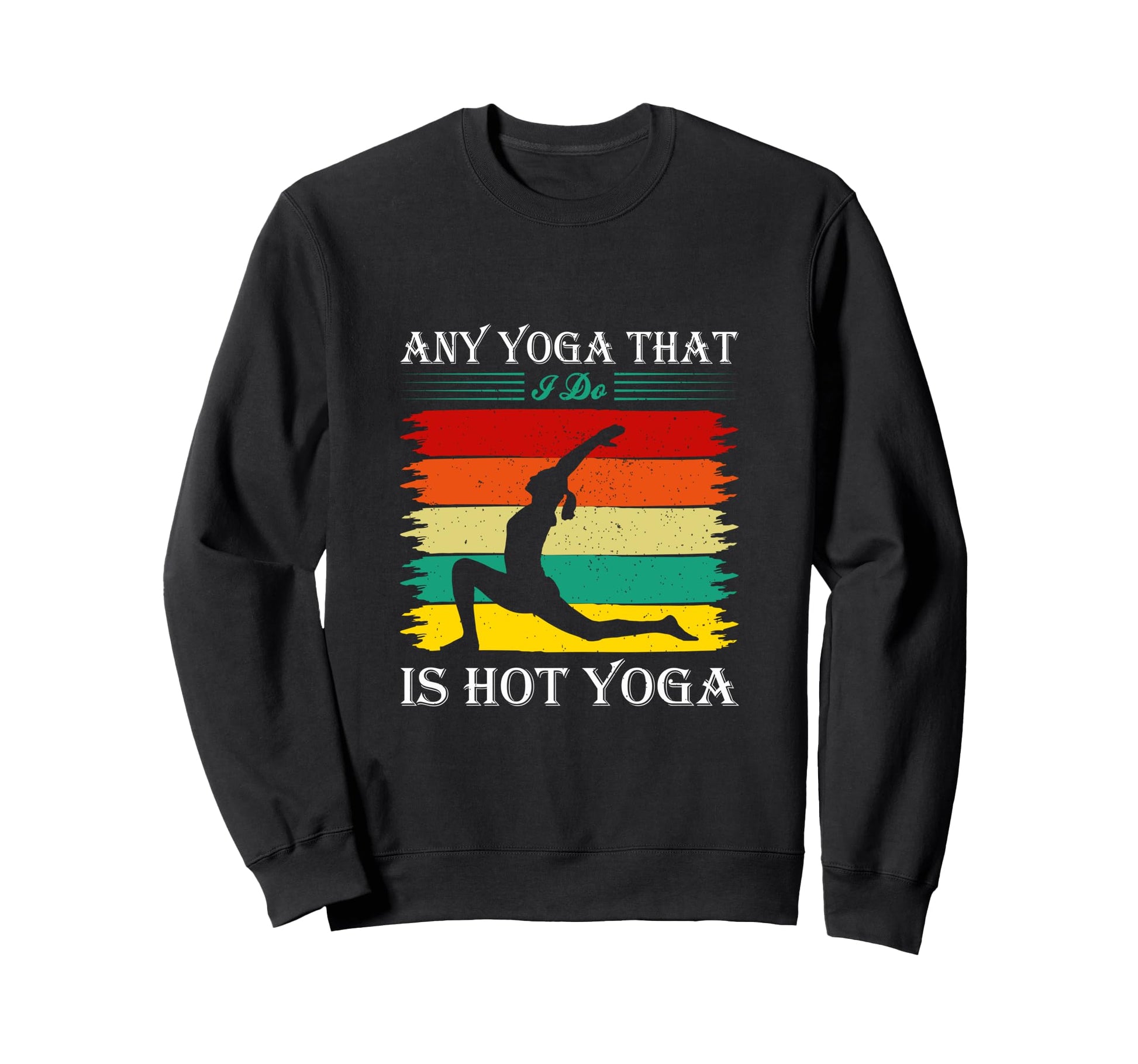 Yoga Rainbow Yoga Pose Yoga Lover Sweatshirt - Minimalist Print for Adults - T-Shirt, Sweatshirt, Hoodie