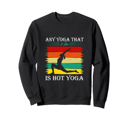 Yoga Rainbow Yoga Pose Yoga Lover Sweatshirt - Minimalist Print for Adults - T-Shirt, Sweatshirt, Hoodie