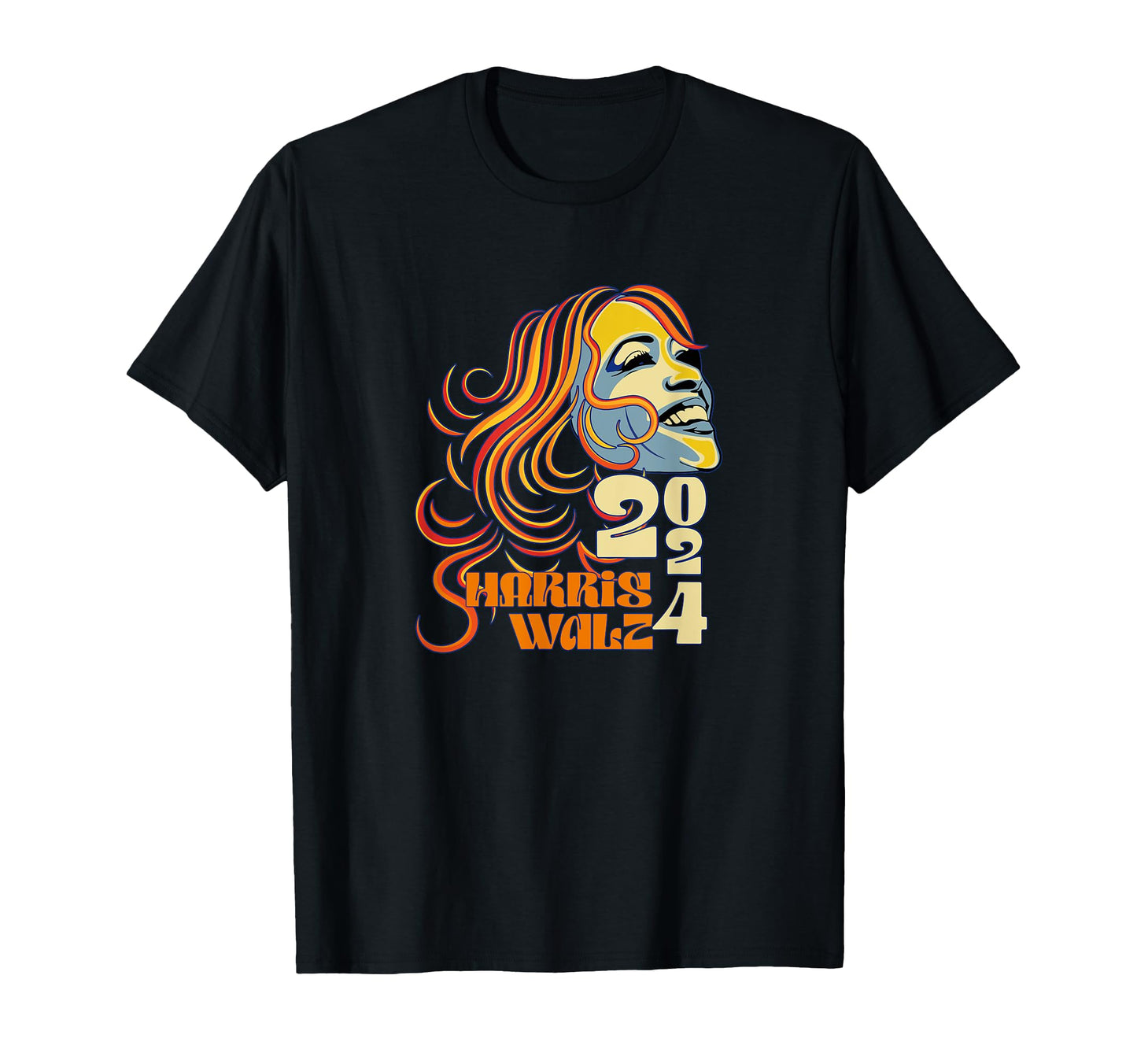Kamala Harris Walz 2024 Boho Groovy T-Shirt - Trendy Graphic Unisex - T-Shirt, Sweatshirt, Hoodie