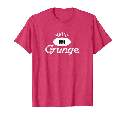 Mens Grunge 1991 Seattle 90S Music T-Shirt - Custom Art Print for Adults - T-Shirt, Sweatshirt, Hoodie