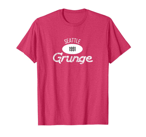Mens Grunge 1991 Seattle 90S Music T-Shirt - Custom Art Print for Adults - T-Shirt, Sweatshirt, Hoodie