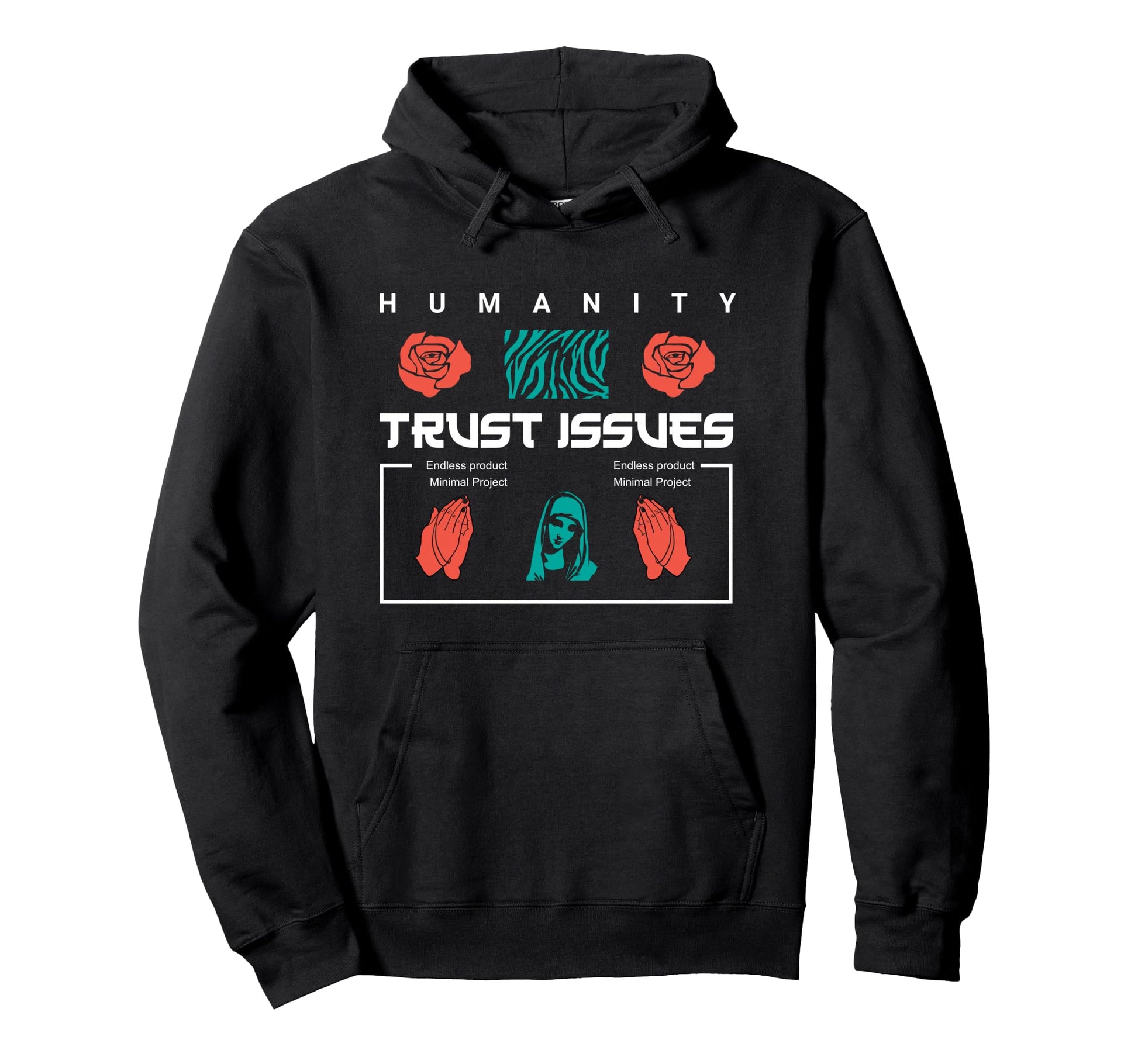 Trust Issues Aesthetic Edgy Streetwear Hoodie - Streetwear Style for Adults - T-Shirt, Sweatshirt, Hoodie