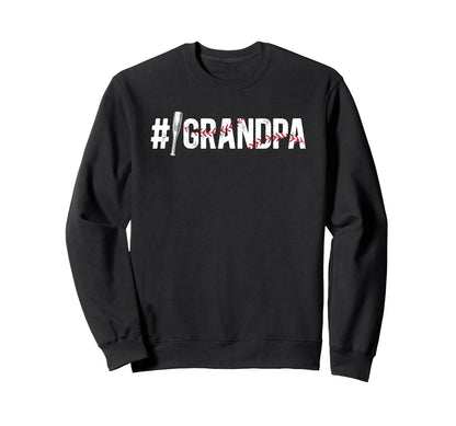 Baseball Grandpa Baseball Player Sweatshirt - Unique Graphic Men Women - T-Shirt, Sweatshirt, Hoodie