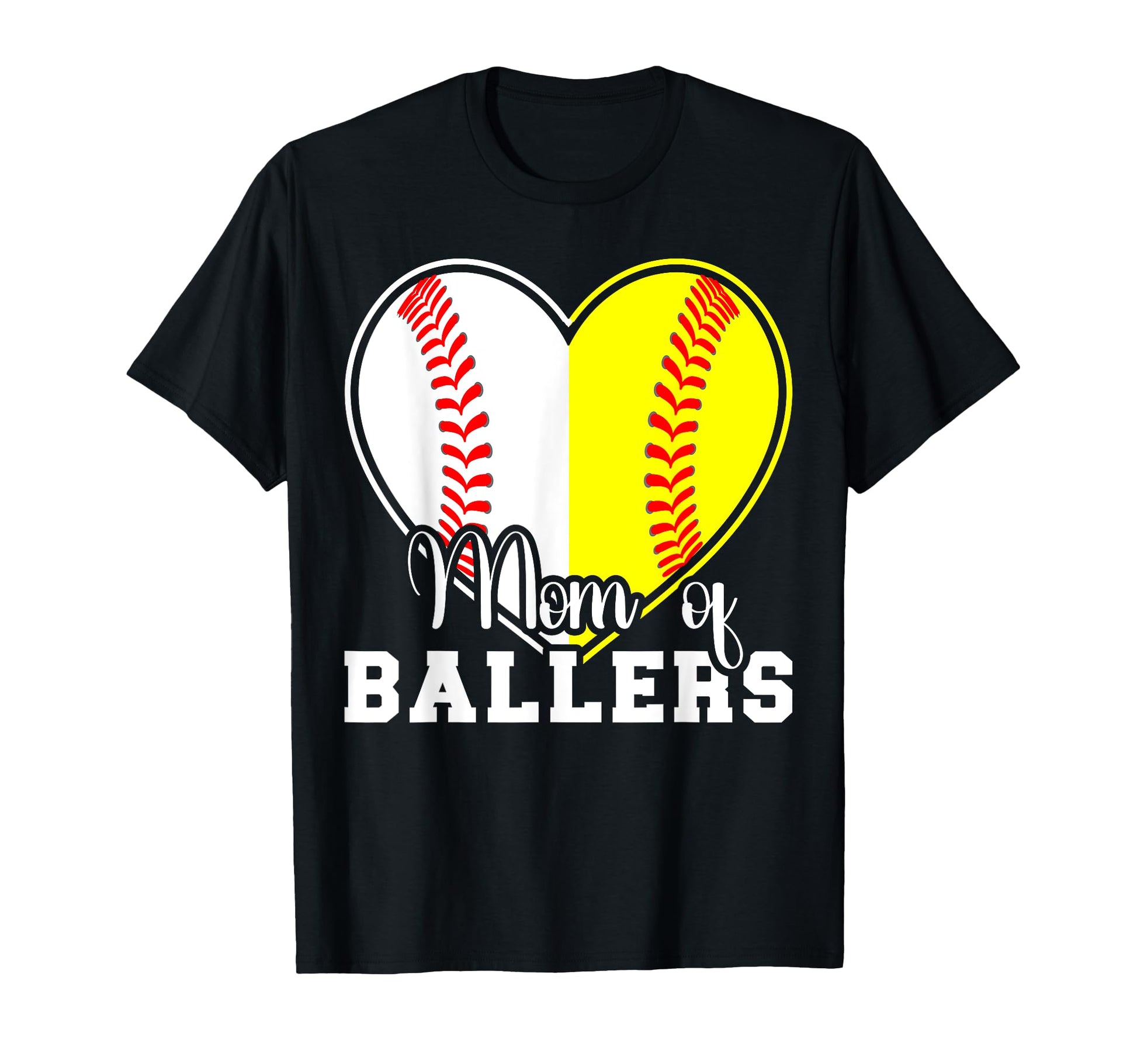 Mom Ballers Softball Baseball Player T-Shirt - Fun Novelty Design Unisex - T-Shirt, Sweatshirt, Hoodie