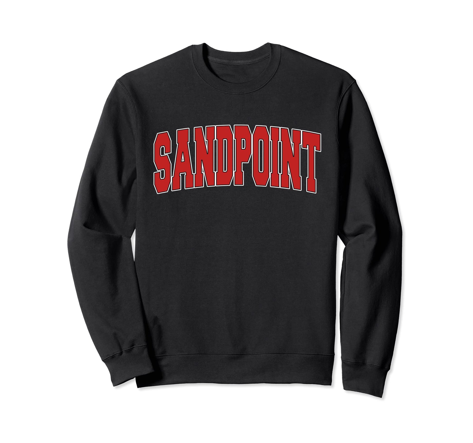 Sandpoint Id Idaho Varsity Usa Sweatshirt - Minimalist Print Men Women - T-Shirt, Sweatshirt, Hoodie
