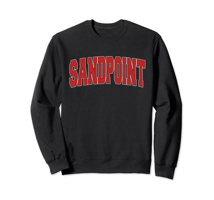 Sandpoint Id Idaho Varsity Usa Sweatshirt - Minimalist Print Men Women - T-Shirt, Sweatshirt, Hoodie
