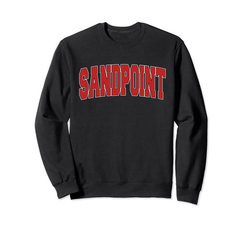 Sandpoint Id Idaho Varsity Usa Sweatshirt - Minimalist Print Men Women - T-Shirt, Sweatshirt, Hoodie