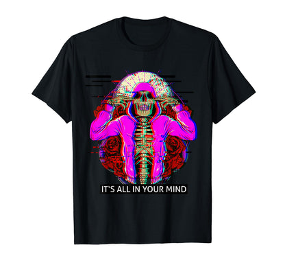Techno Hiphop Rave Glitch Aesthetic T-Shirt - Minimalist Print Men Women - T-Shirt, Sweatshirt, Hoodie