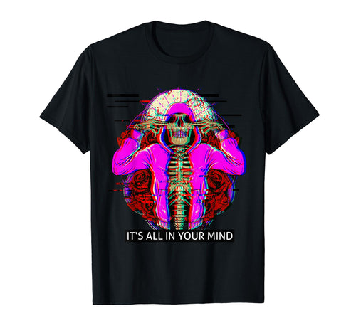 Techno Hiphop Rave Glitch Aesthetic T-Shirt - Minimalist Print Men Women - T-Shirt, Sweatshirt, Hoodie