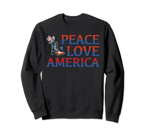 4Th July Cowboy Independence Day Sweatshirt - Casual Everyday Wear Unisex - T-Shirt, Sweatshirt, Hoodie